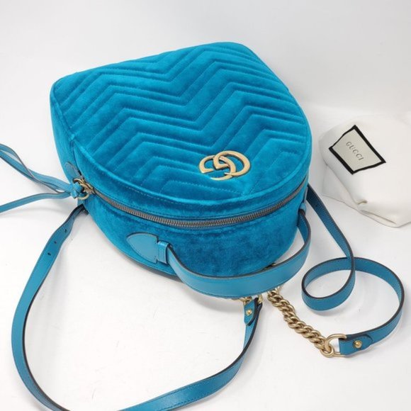 Auth Gucci Marmont GG Velvet Backpack Bag - Picture 5 of 9